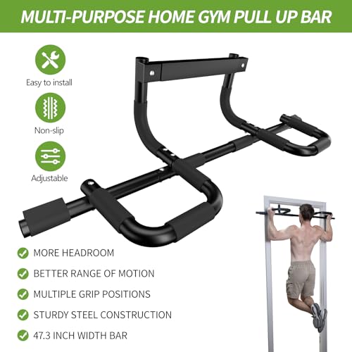 NOWAKE Multi-Grip Doorway Pull Up Bar