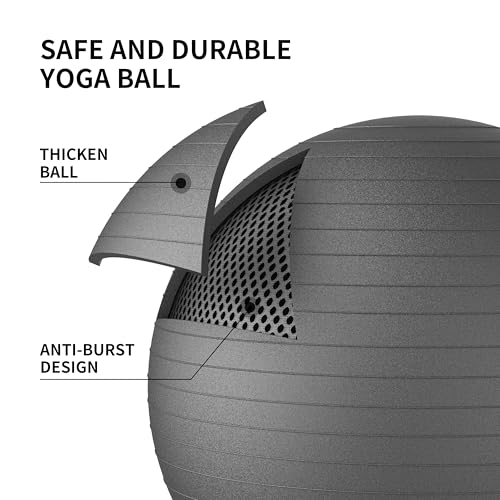 FITMIND Exercise Ball Set with Pump 22–30 Inch