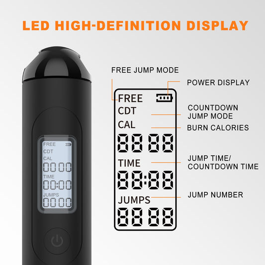 Weighted Cordless Jump Rope with Counter