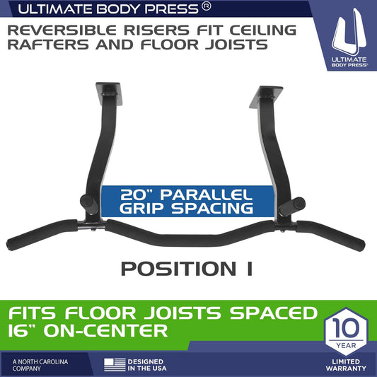 Ultimate Body Press Ceiling Mount Pull Up Bar