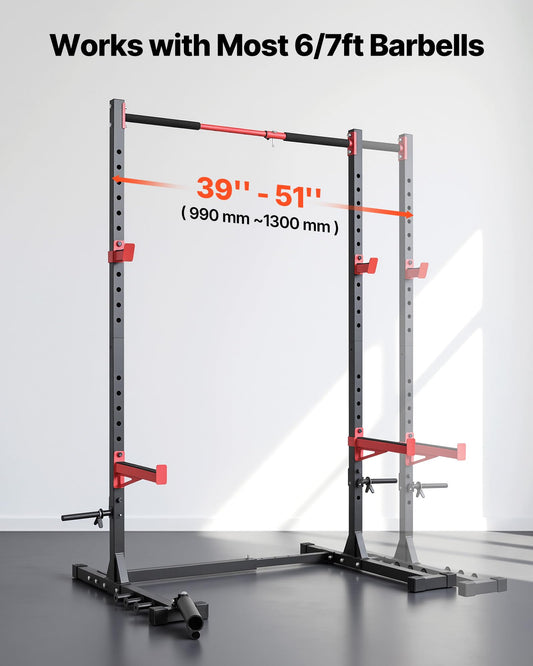VEVOR Adjustable Power Cage Squat Rack