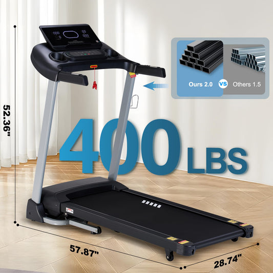 18% Auto Incline Foldable Home Treadmill