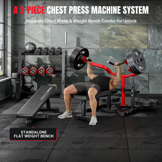 1100LBS Chest Press Machine with Bench
