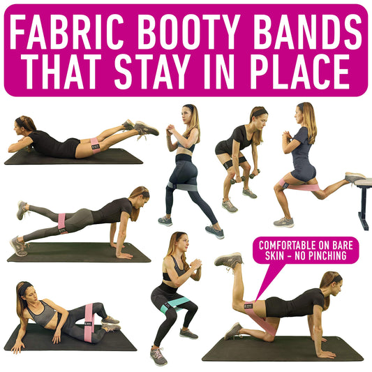 Fabric Booty Resistance Bands Set for Training