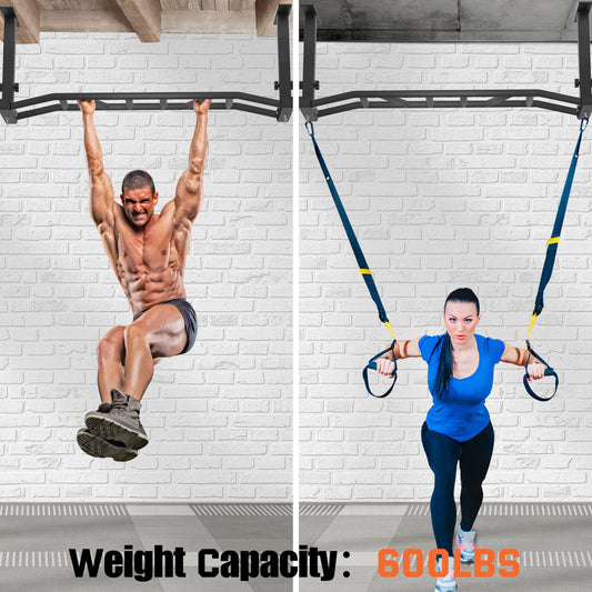 HWOOUSA 48″ Ceiling Mount Pull Up Bar