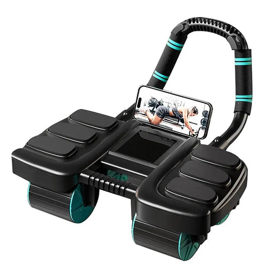 Auto-Rebound Ab Roller with Elbow Support