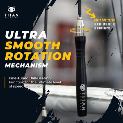 Titan Armour Speed Rope with Steel Cables