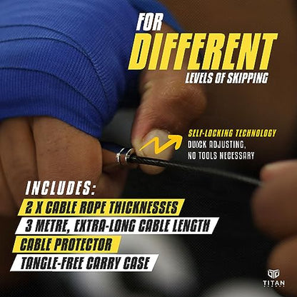 Titan Armour Speed Rope with Steel Cables