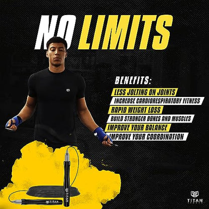 Titan Armour Speed Rope with Steel Cables