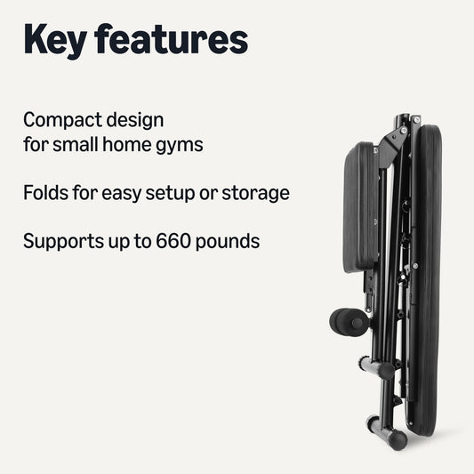 Basics Adjustable Foldable Weight Bench