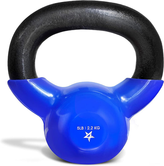 Vinyl Coated Cast Iron Kettlebell for Home Gym