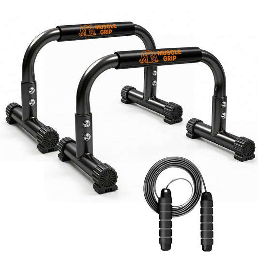 Heavy-Duty Push Up Parallettes with Foam Grip