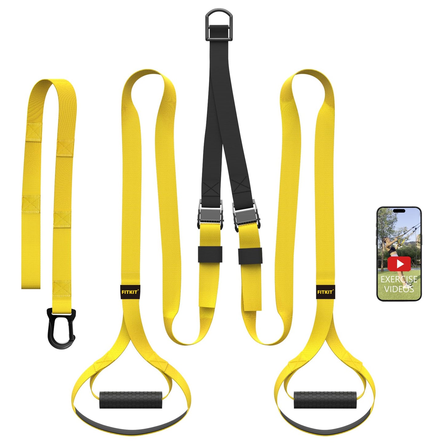 FITKIT Suspension Trainer with Door Anchor