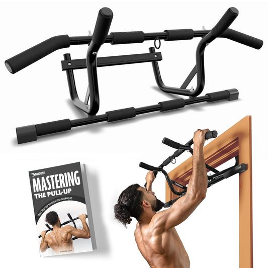 DMoose Doorway Pull Up Bar with Padded Grips