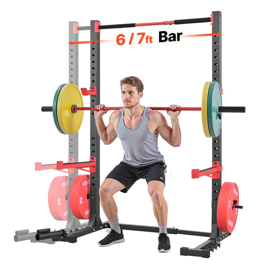 VEVOR Adjustable Power Cage Squat Rack