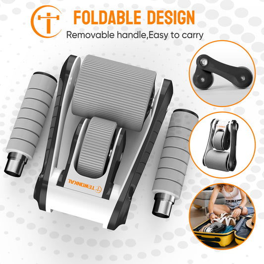 TEWONKAL Foldable Ab Roller with Knee Pad