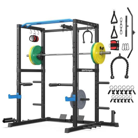Sportsroyals Power Rack with LAT Pulley