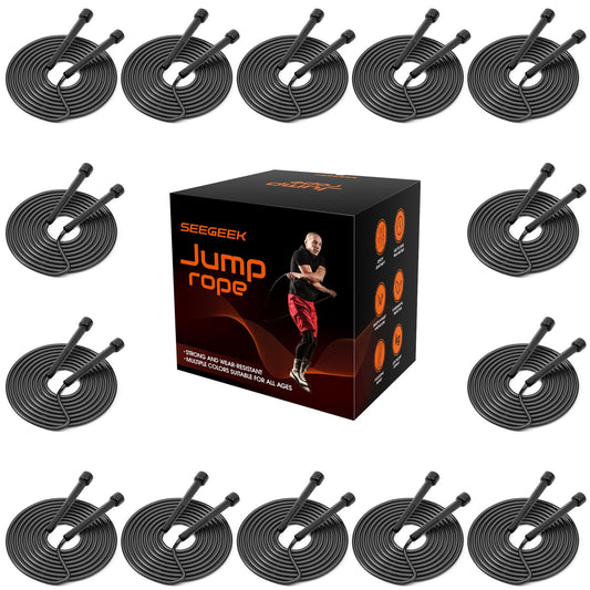 HELLOBOZS 14-Pack Adjustable PVC Jump Ropes