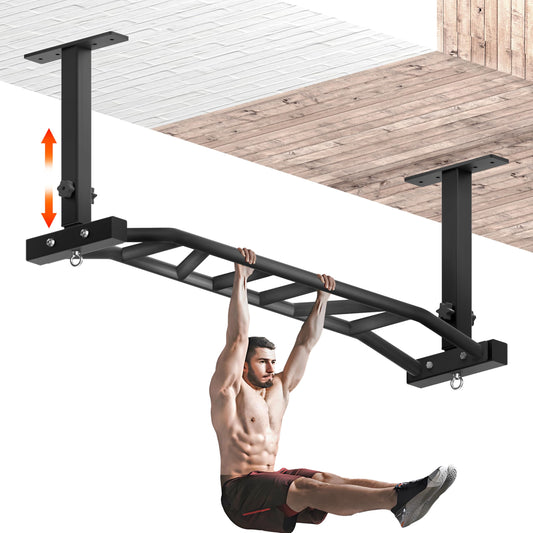HWOOUSA 48″ Ceiling Mount Pull Up Bar